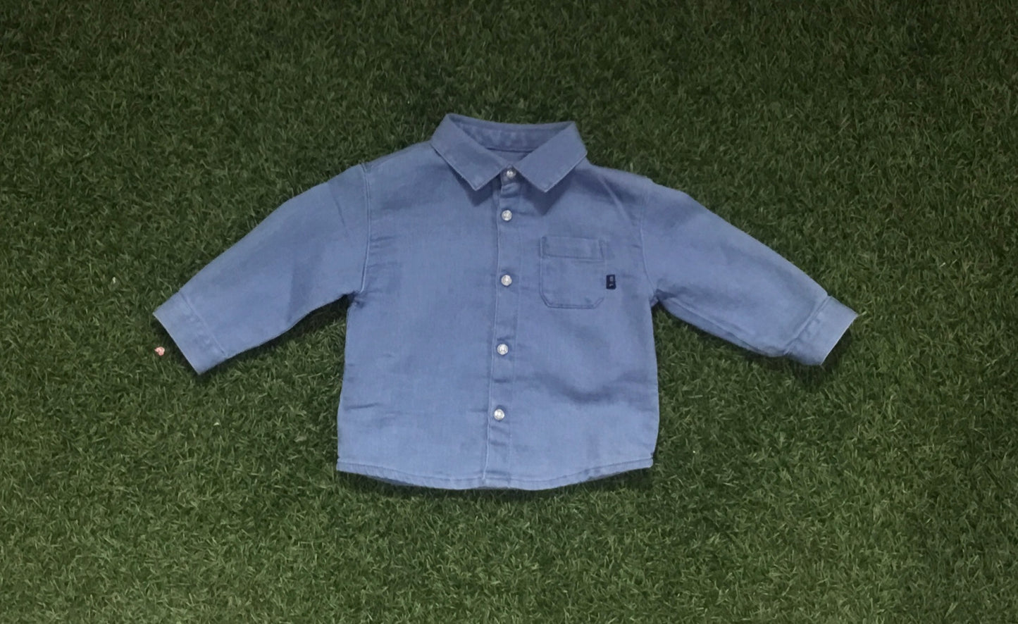Mayoral 5 Medio Blue Button Up