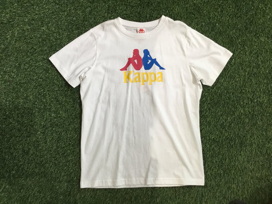 Yellow and White Kappa Tshirt