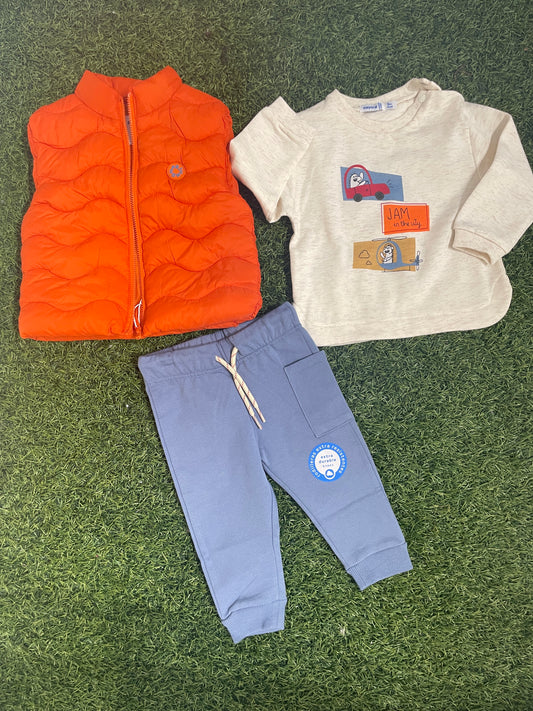 Mayoral 3 Piece Set Naranja