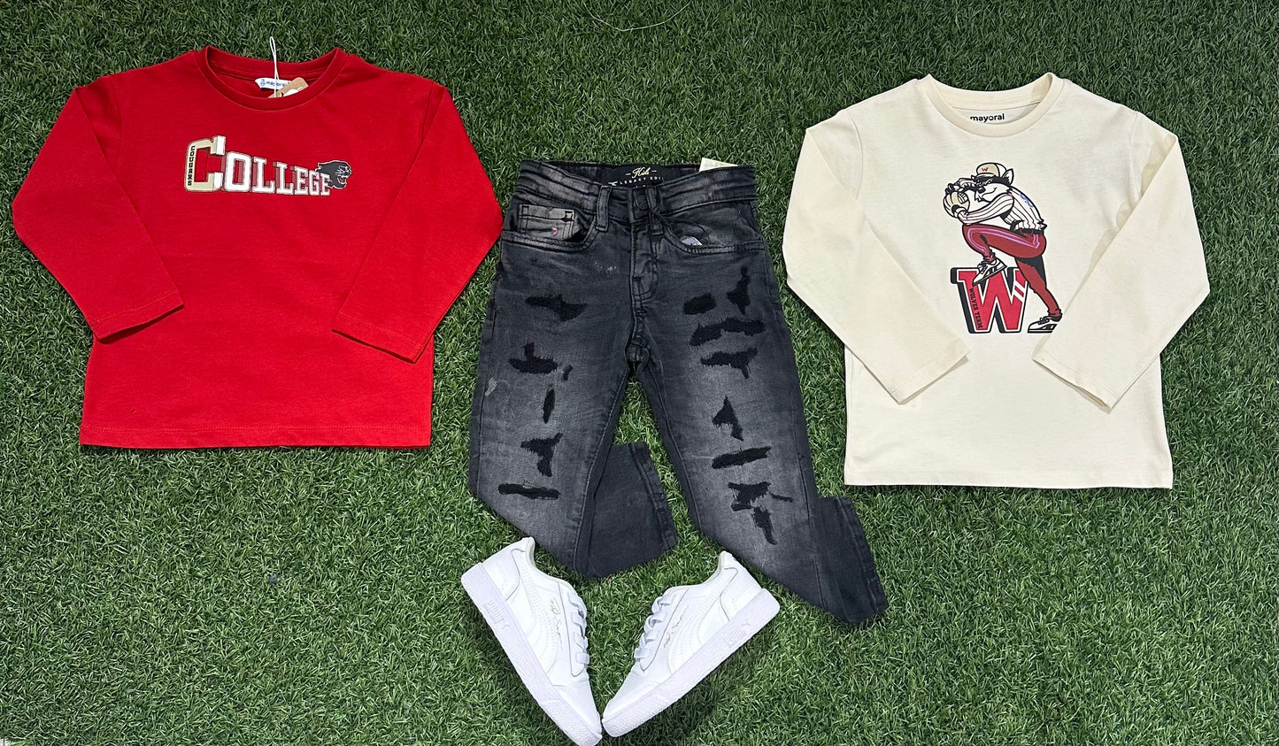 Jordan Craig Black Washed Ripped Denim