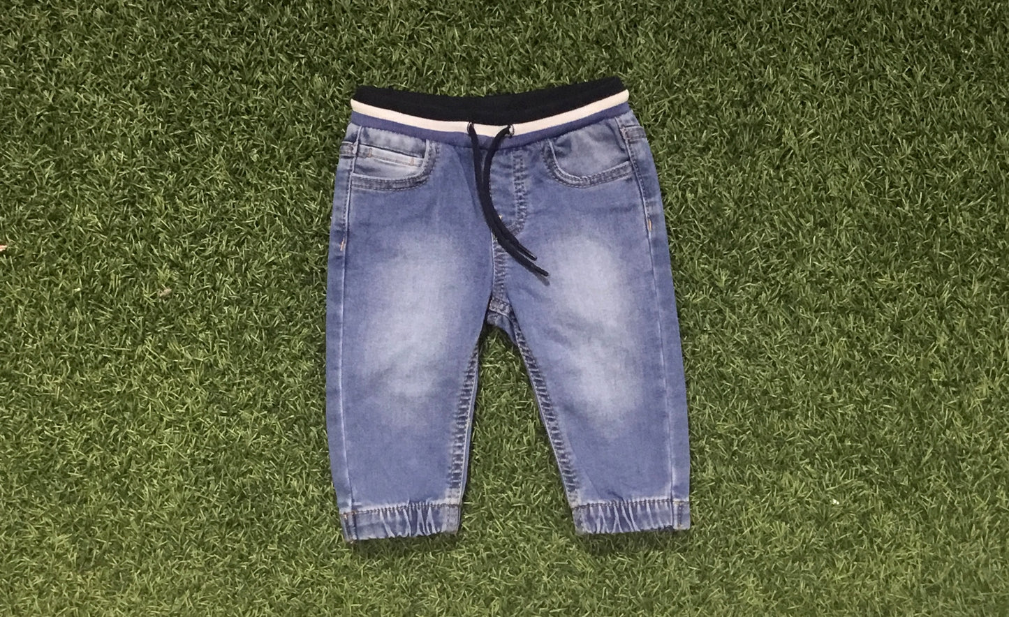 Mayoral baby boy denim scrunch pants