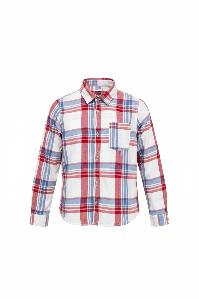 Mayoral Plaid Button Up