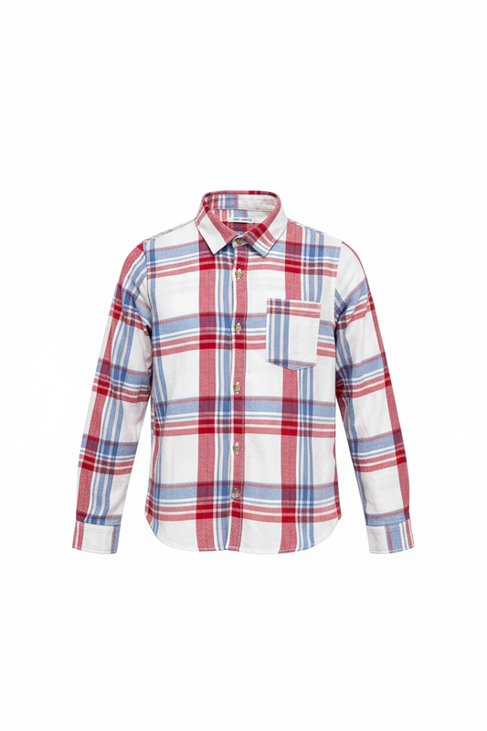 Mayoral Plaid Button Up